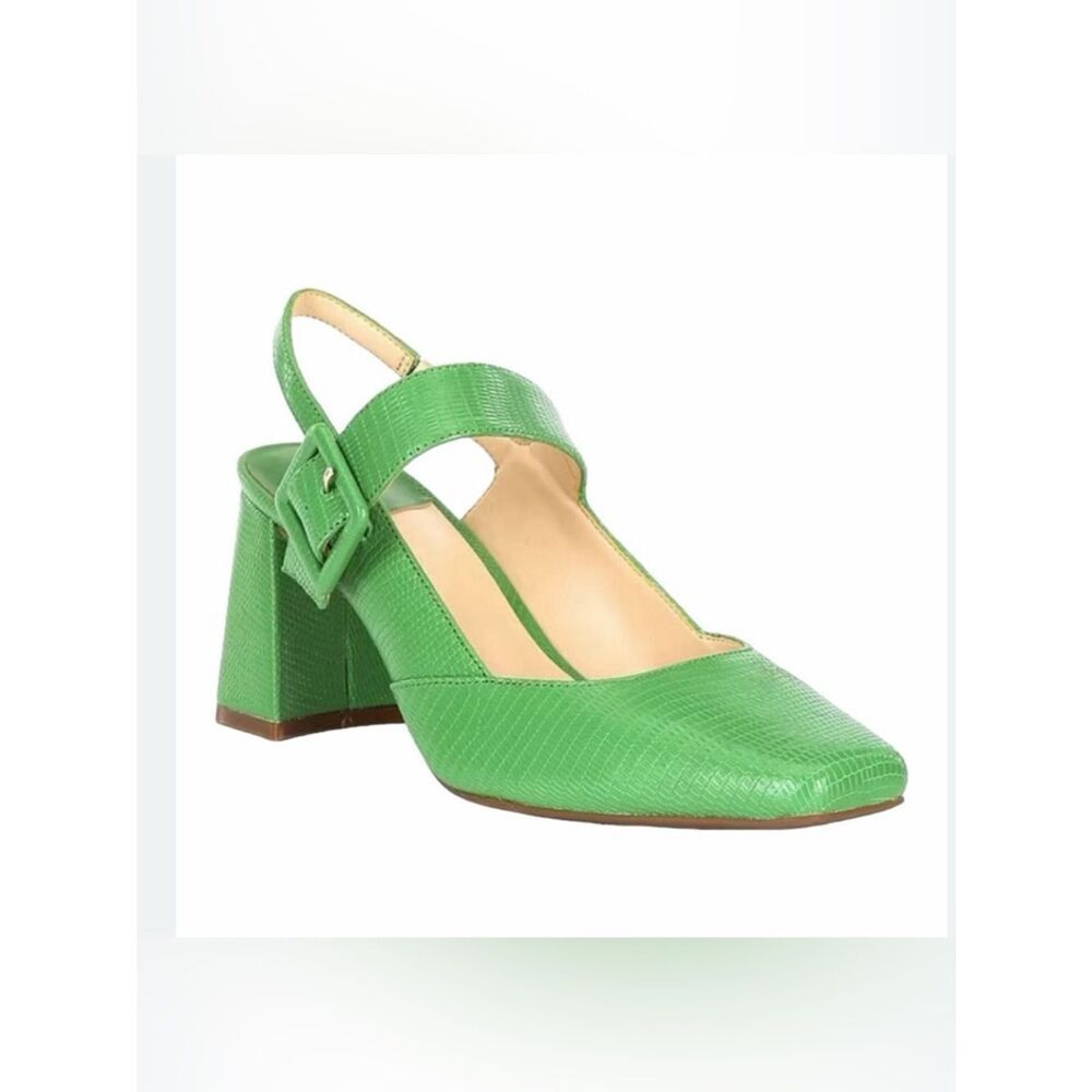 Alex Marie Green Block Ankle Strap Shoes(Size 8.5M)
